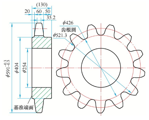 【兆恒機械】滲碳齒部有嚴重的貫穿型裂紋，何原因？